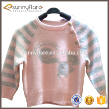 pull bébé en cachemire avec motif double